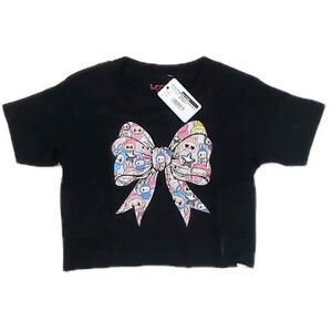 Stoopher Girls Black Labubu T-Shirt size: 4T